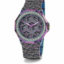 Guess Damen Armbanduhr Misfit, schwarz, pink 38 mm GW0597L2 Guess Damen Armbanduhr Misfit, schwarz, pink 38 mm GW0597L2