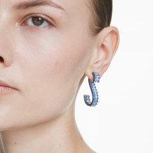 Swarovski Damen Drop-Ohrhänger Matrix Baguette Blau 5705780 Swarovski Damen Drop-Ohrhänger Matrix Baguette Blau 5705780