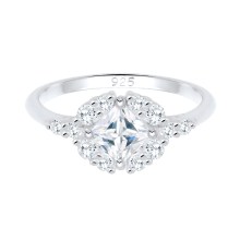 Ring Verlobung Zirkonia Steine Romantisch 925 Silber Ring Verlobung Zirkonia Steine Romantisch 925 Silber