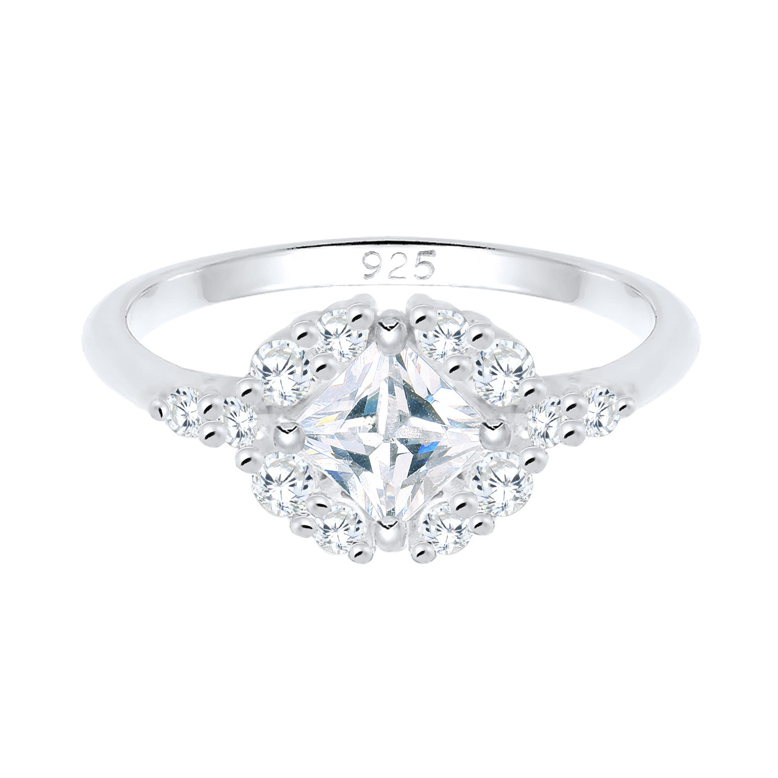 Ring Verlobung Zirkonia Steine Romantisch 925 Silber Ring Verlobung Zirkonia Steine Romantisch 925 Silber