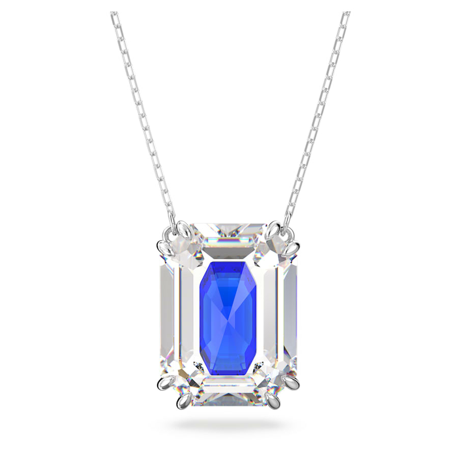Swarovski Damen Swarovsk Chroma Halskette Oktagon-Schliff, Blau, Rhodinierti 56... Swarovski Damen Swarovsk Chroma Halskette Oktagon-Schliff, Blau, Rhodinierti 56...