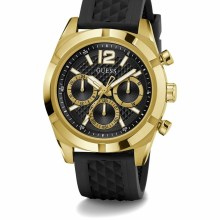 Guess Herren Armbanduhr RESISTANCE Multifunktion schwarz, gold 44 mm GW0729G2 Guess Herren Armbanduhr RESISTANCE Multifunktion schwarz, gold 44 mm GW0729G2