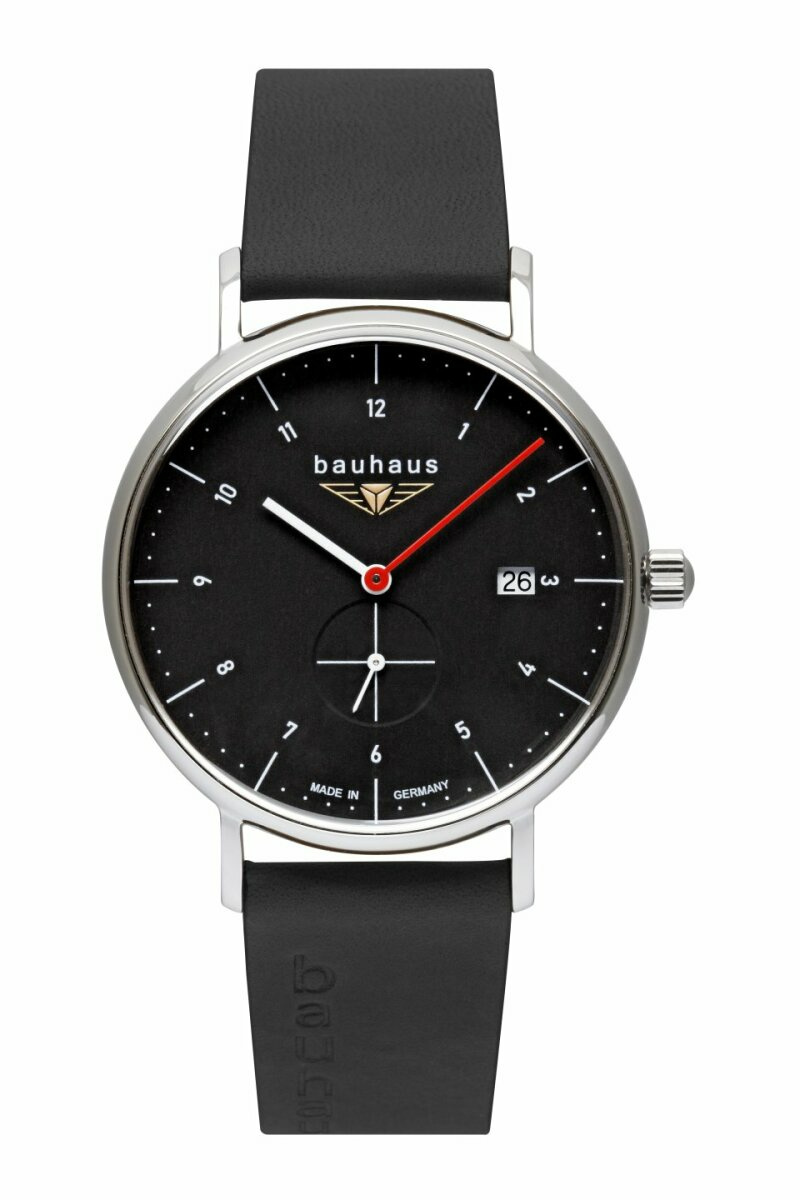 Bauhaus Herrenuhr Quarz mit Lederbands Schwarz inkl. Ersatzband 21302 Bauhaus Herrenuhr Quarz mit Lederbands Schwarz inkl. Ersatzband 21302