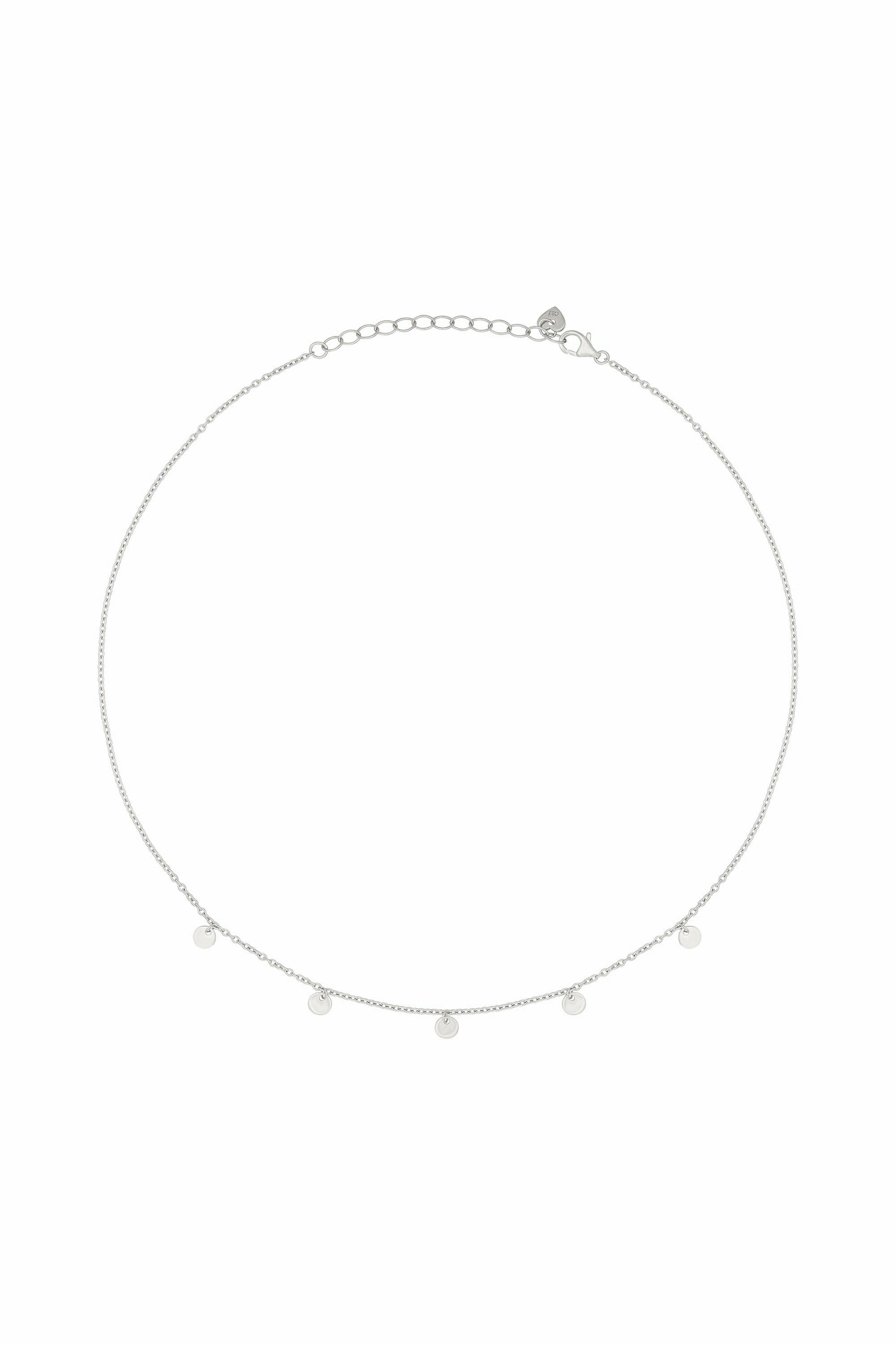 Collier 925 Silber rhodiniert Anhänger Plättchen 41184951697502 Collier 925 Silber rhodiniert Anhänger Plättchen 41184951697502