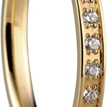 Bering Damen Ring aus Edelstahl mit Zirkonia Gold 556-27-X1 Bering Damen Ring aus Edelstahl mit Zirkonia Gold 556-27-X1