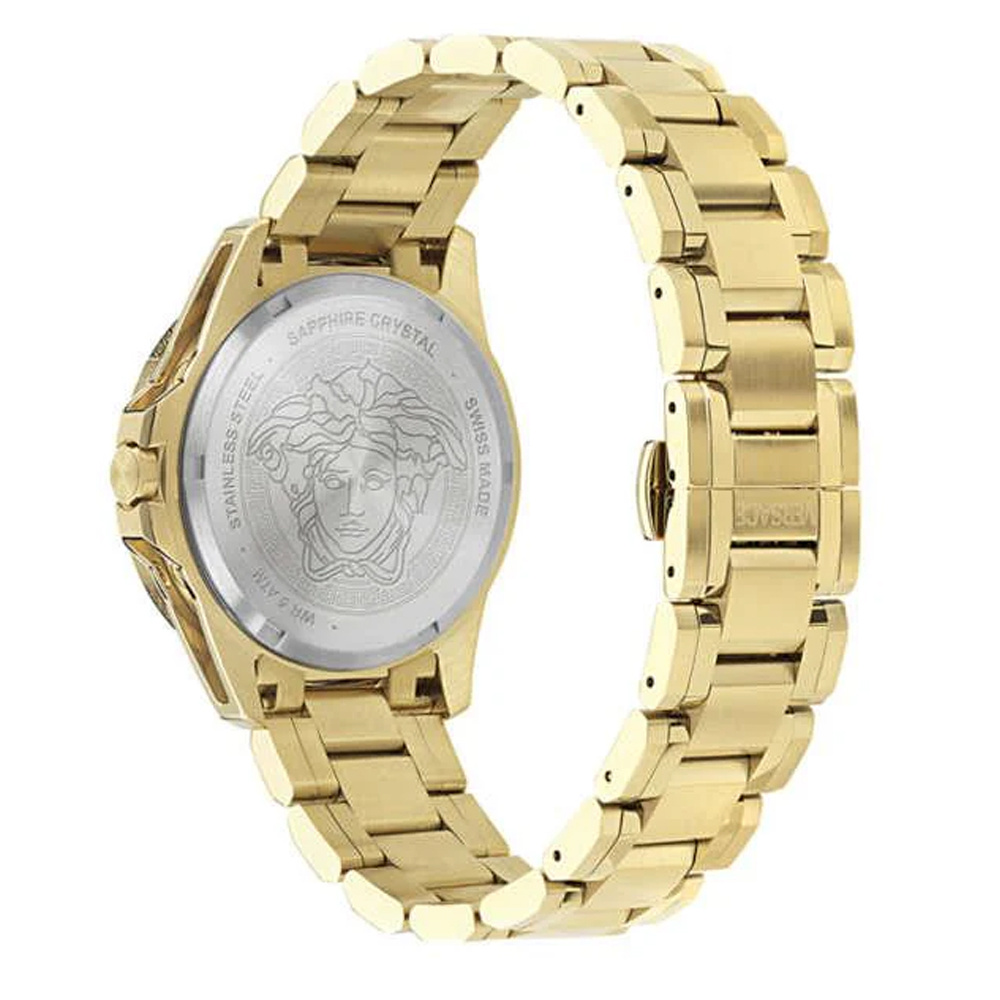 Versace Herrenuhr V-Galaxy Moonphase Gold/Schwarz VE0K00425 – Bild 3