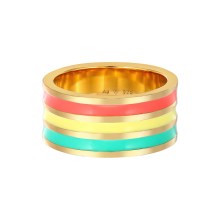 Ring Rillen Emaille 925 Silber Ring Rillen Emaille 925 Silber