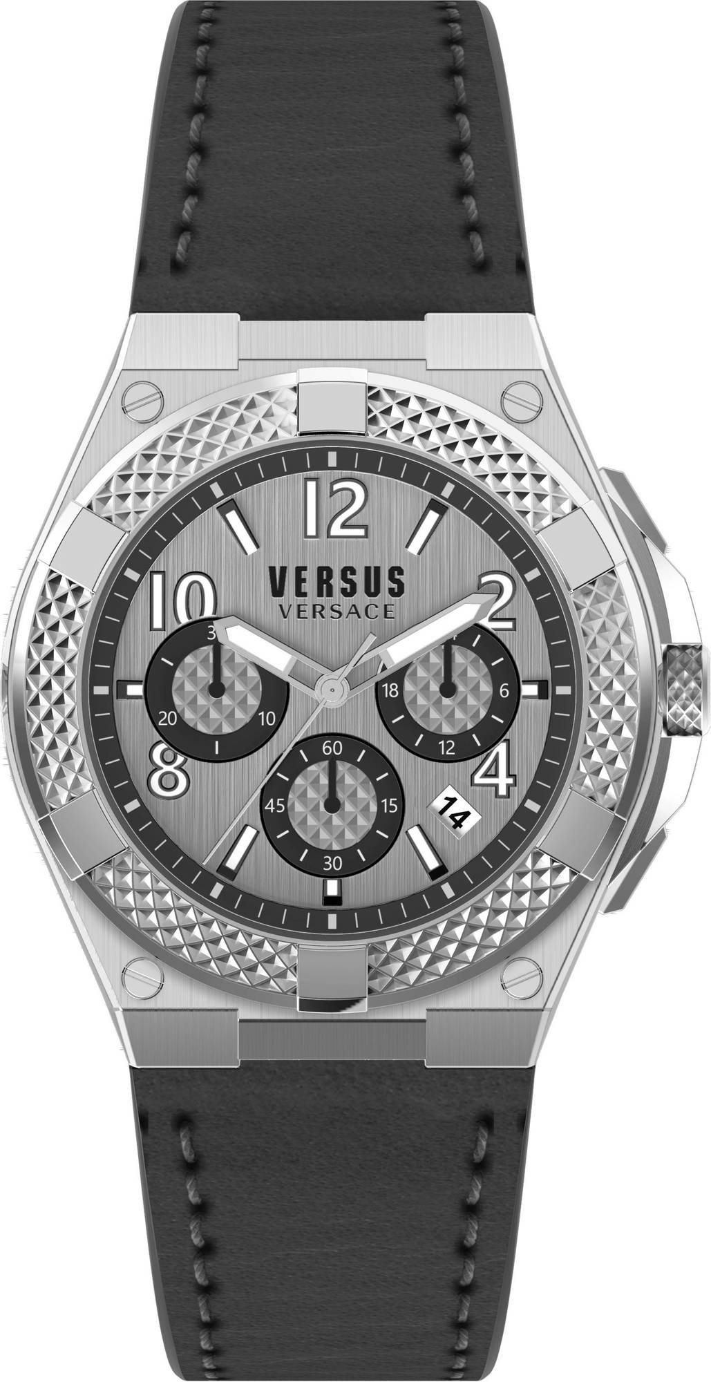 Versus by Versace Herren Armbanduhr Esteve 46 mm Armband Leder VSPEW0119 Versus by Versace Herren Armbanduhr Esteve 46 mm Armband Leder VSPEW0119