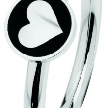 Ernstes Design Damen Statement Ring mit Herz Motiv Größe 55 Silber R480-55 Ernstes Design Damen Statement Ring mit Herz Motiv Größe 55 Silber R480-55
