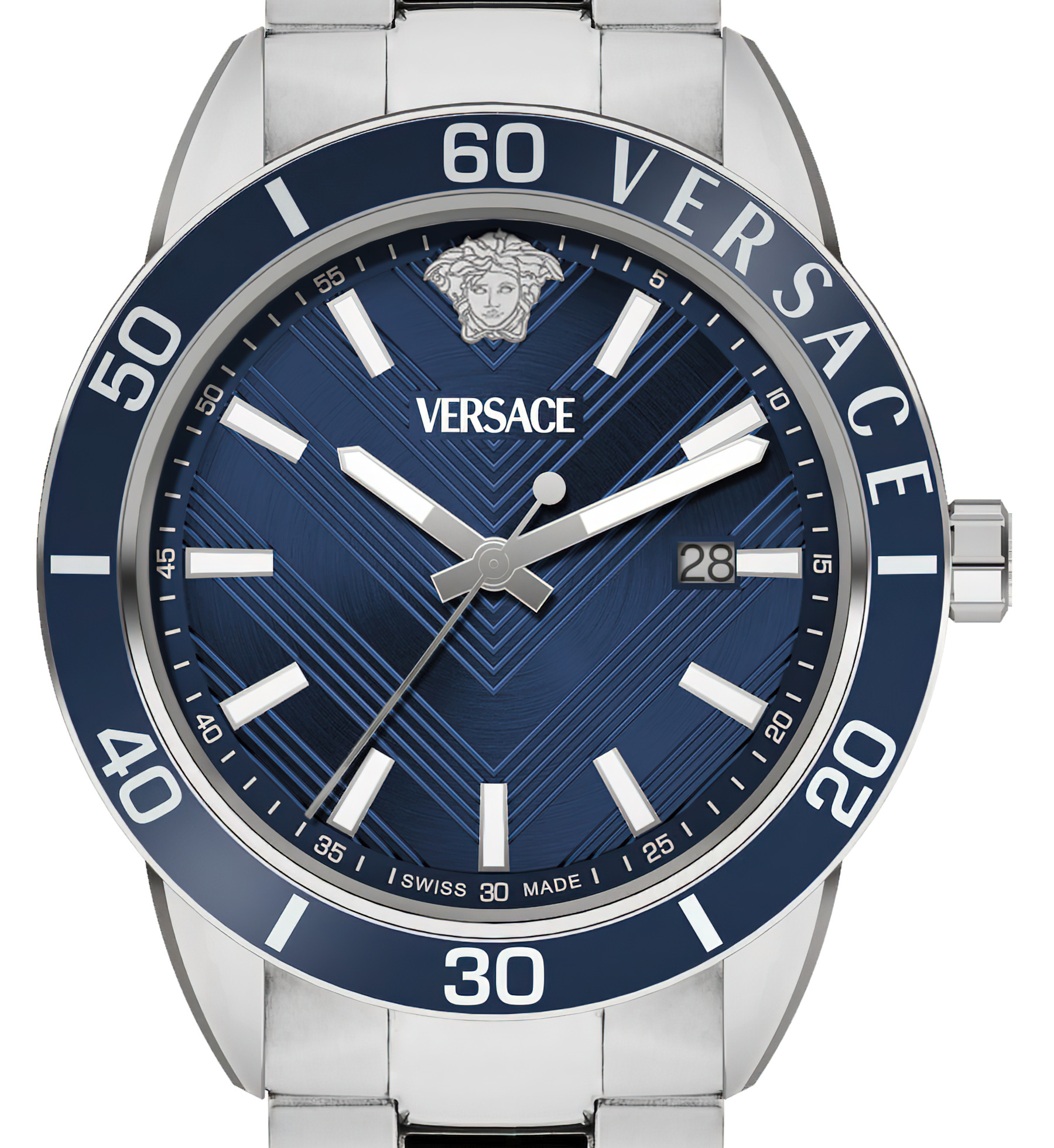 Versace Herren Quarzuhr Greca Urban Blau VEYCA0424 – Bild 2