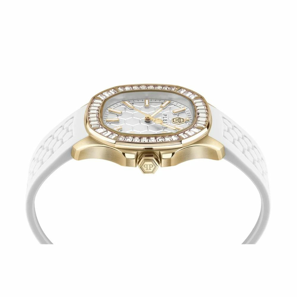 Philipp Plein Damen Armbanduhr The $pectre Lady PWTAA0924 Gold/Weiß – Bild 3