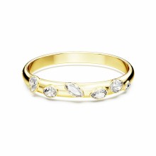 Swarovski Damen Armreif Dextera Größe L Gold 5672669 Swarovski Damen Armreif Dextera Größe L Gold 5672669