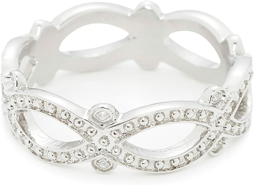 Leonardo Jewels Damen-Ring Infinito Edelstahl Glas Leonardo Jewels Damen-Ring Infinito Edelstahl Glas