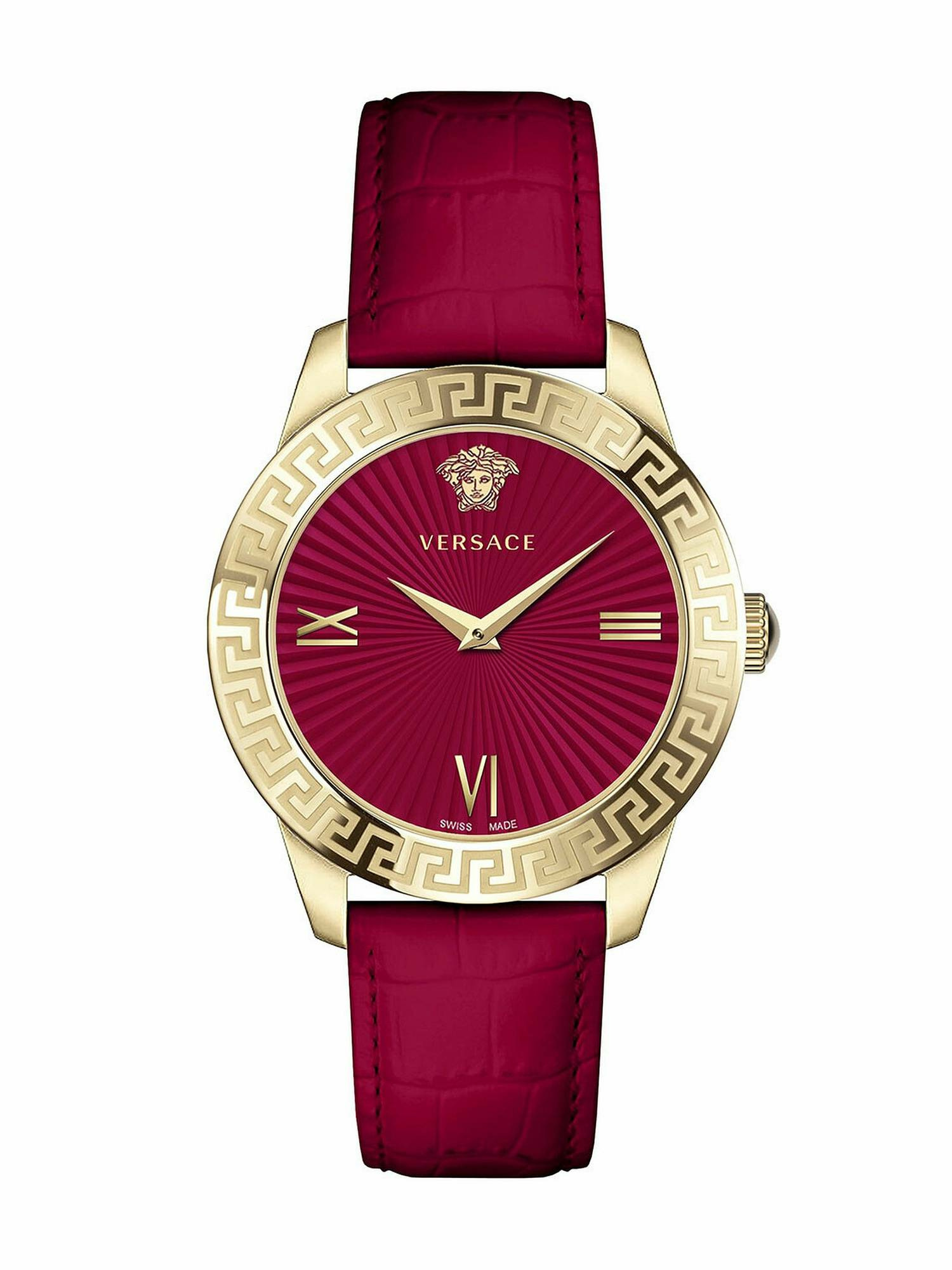 Versace Damen Armbanduhr Greca Signature 38 mm Greca-Signatur auf dem Gehäuse A... Versace Damen Armbanduhr Greca Signature 38 mm Greca-Signatur auf dem Gehäuse A...