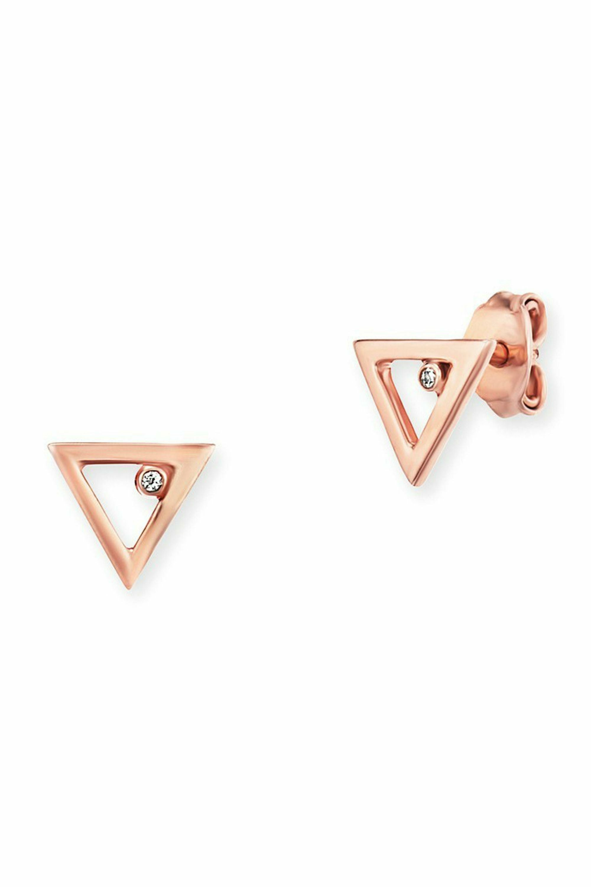 Ohrstecker 925 Sterling Silber rosé vergoldet Zirkonia 41184223101022 – Bild 2