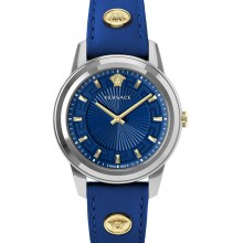 Versace Damen Armbanduhr Greca 38 mm Nieten am Armband Armband Leder VEPX00921 Versace Damen Armbanduhr Greca 38 mm Nieten am Armband Armband Leder VEPX00921