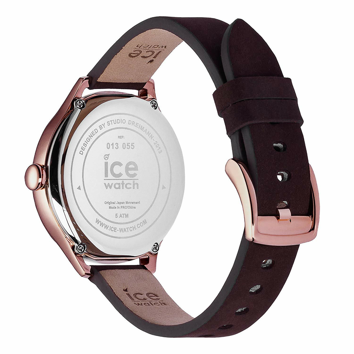Ice-Watch - Ice Time Brown - Braun Damenuhr mit Lederarmband - 013055 (Medium) – Bild 3