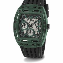 Guess Herren Armbanduhr Multifunktion Phoneix schwarz, grün 43 mm GW0499G7 Guess Herren Armbanduhr Multifunktion Phoneix schwarz, grün 43 mm GW0499G7