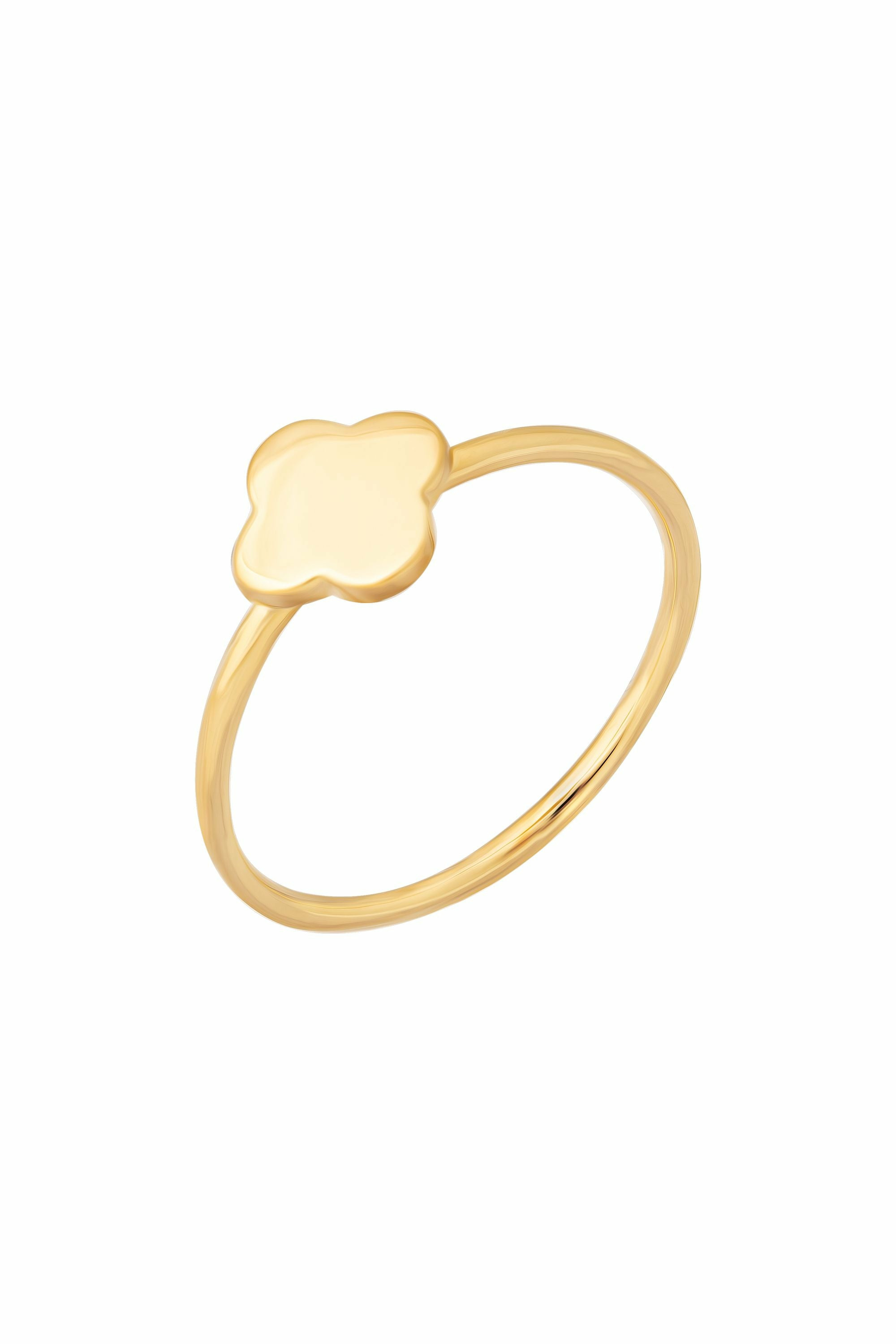 Ring 925 Sterling Silber gelb vergoldet Clover Kleeblatt 41185029292126 – Bild 2