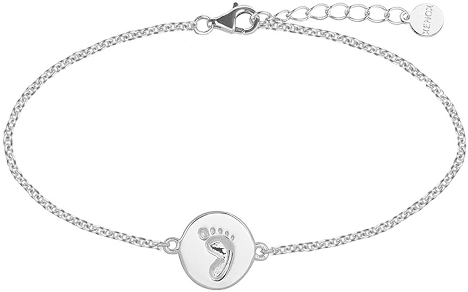Xenox Silver Damen Armband Baby Fußabdruck XS3489 Xenox Silver Damen Armband Baby Fußabdruck XS3489