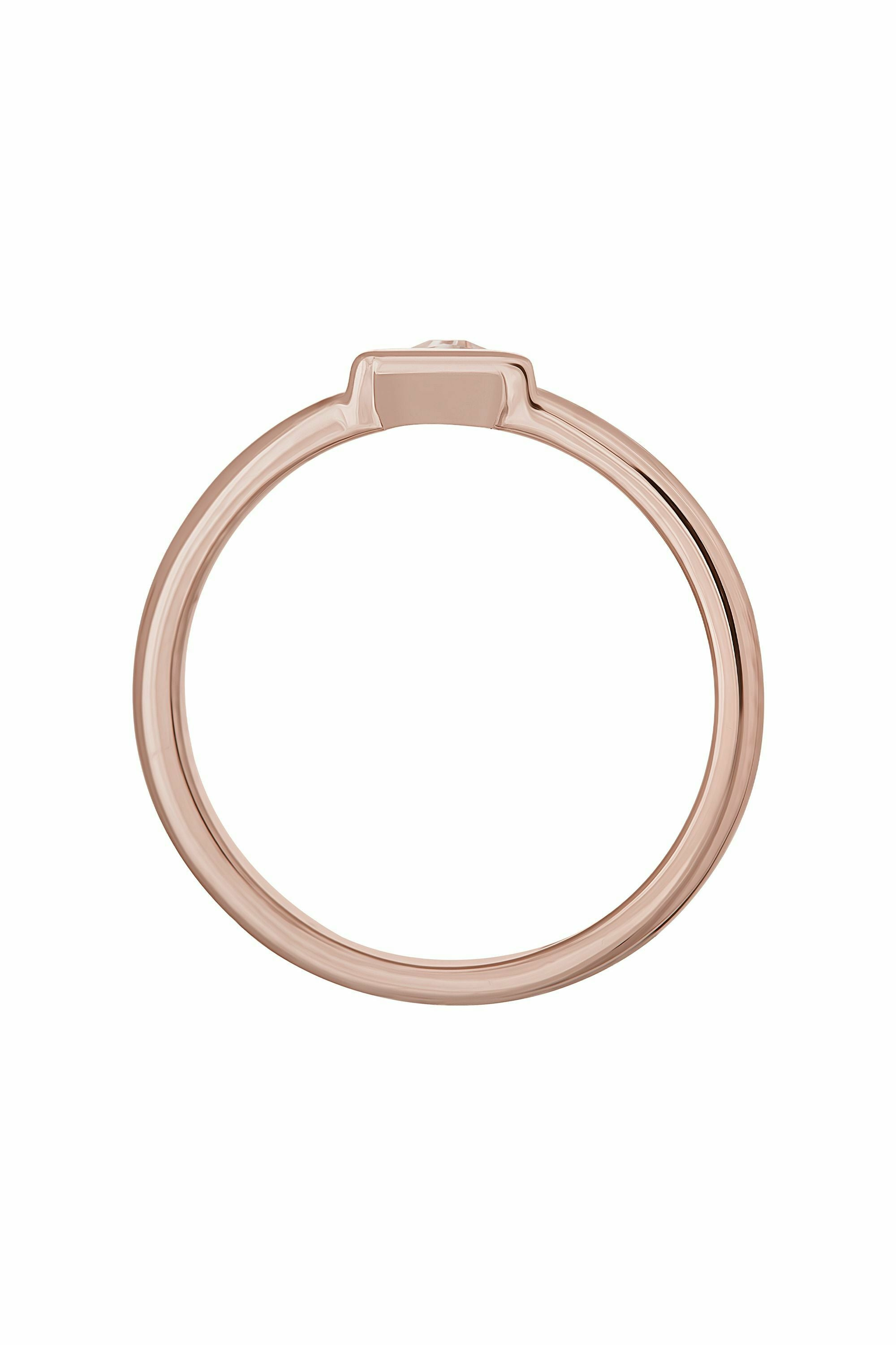 Ring 925 Silber rosévergoldet mit Zirkonia Dreieck 41184885473374 – Bild 3