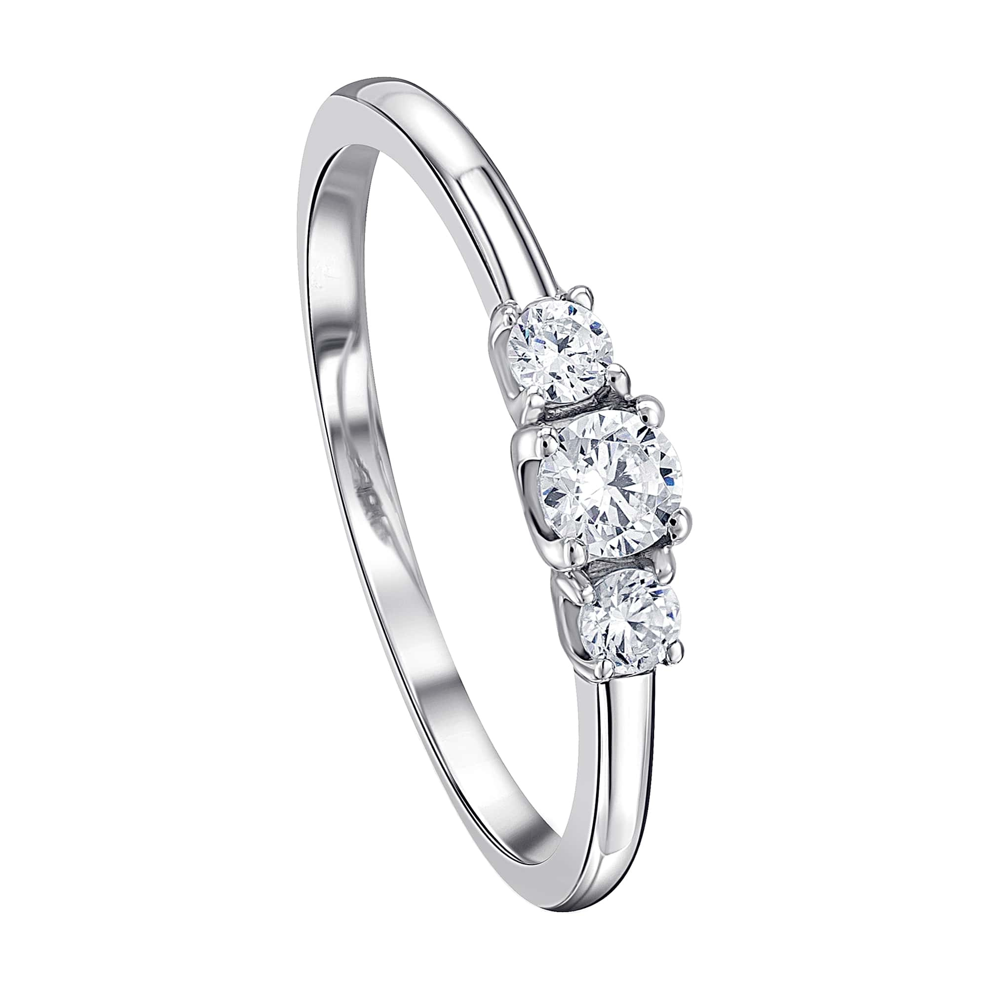 0.32 ct  Diamant Brillant Ring aus 585 Weißgold 0.32 ct  Diamant Brillant Ring aus 585 Weißgold