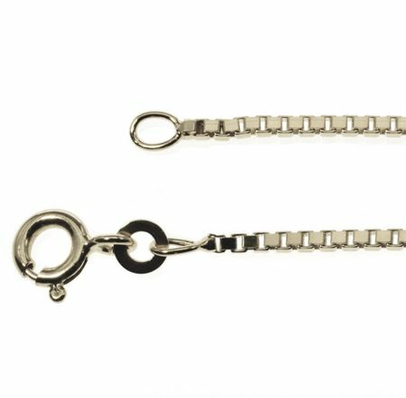 Halskette Venezia 1,2mm - 40cm - 333 Weißgold Halskette Venezia 1,2mm - 40cm - 333 Weißgold