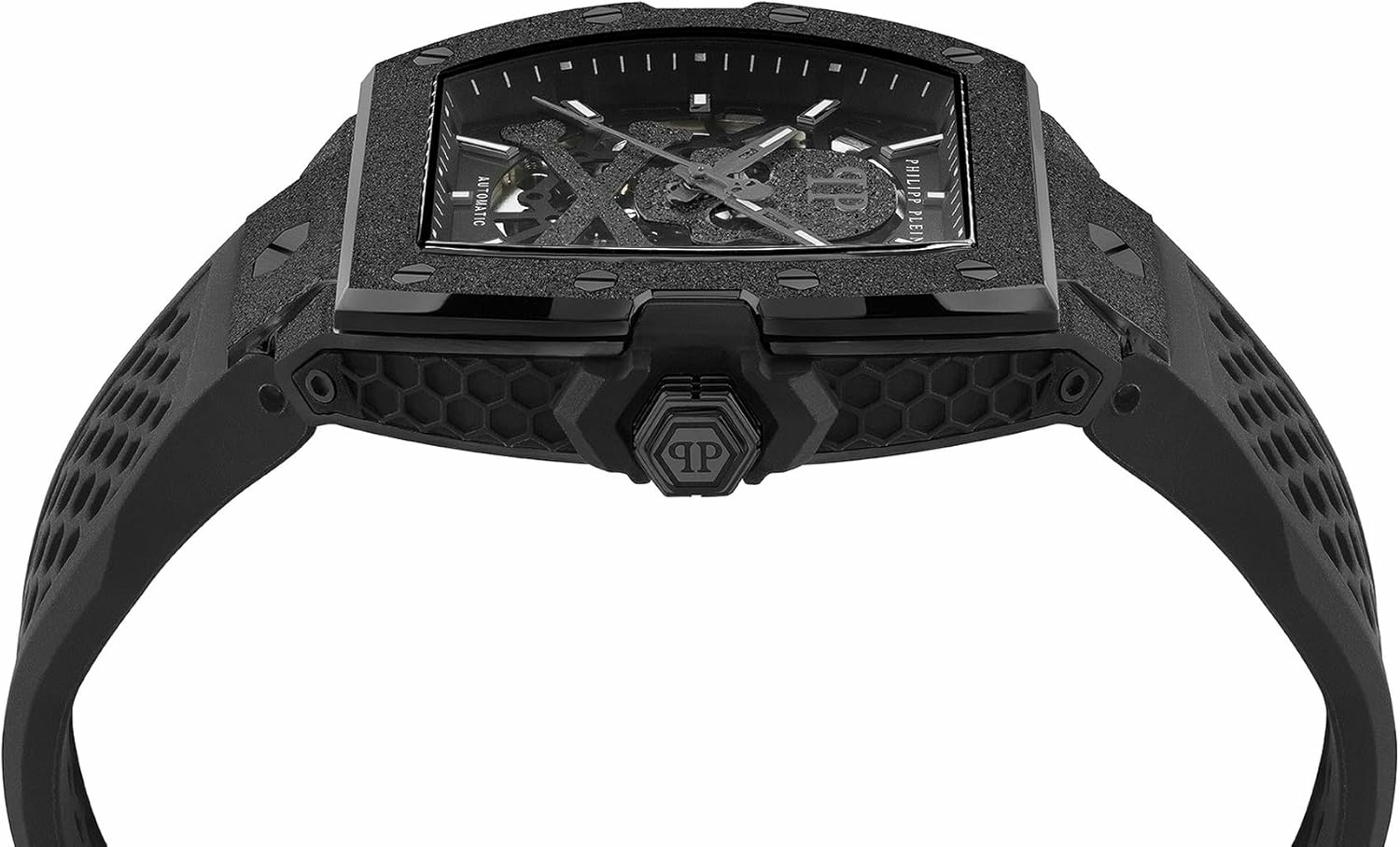 Philipp Plein Automatikuhr Herren The $keleton Frosted PWJFA1125 Schwarz – Bild 3
