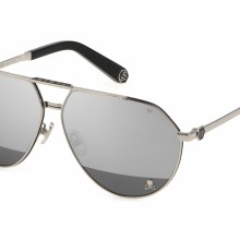Philipp Plein Herren Sonnenbrille Mirror Lenses 64-12-145 SPP007M Philipp Plein Herren Sonnenbrille Mirror Lenses 64-12-145 SPP007M