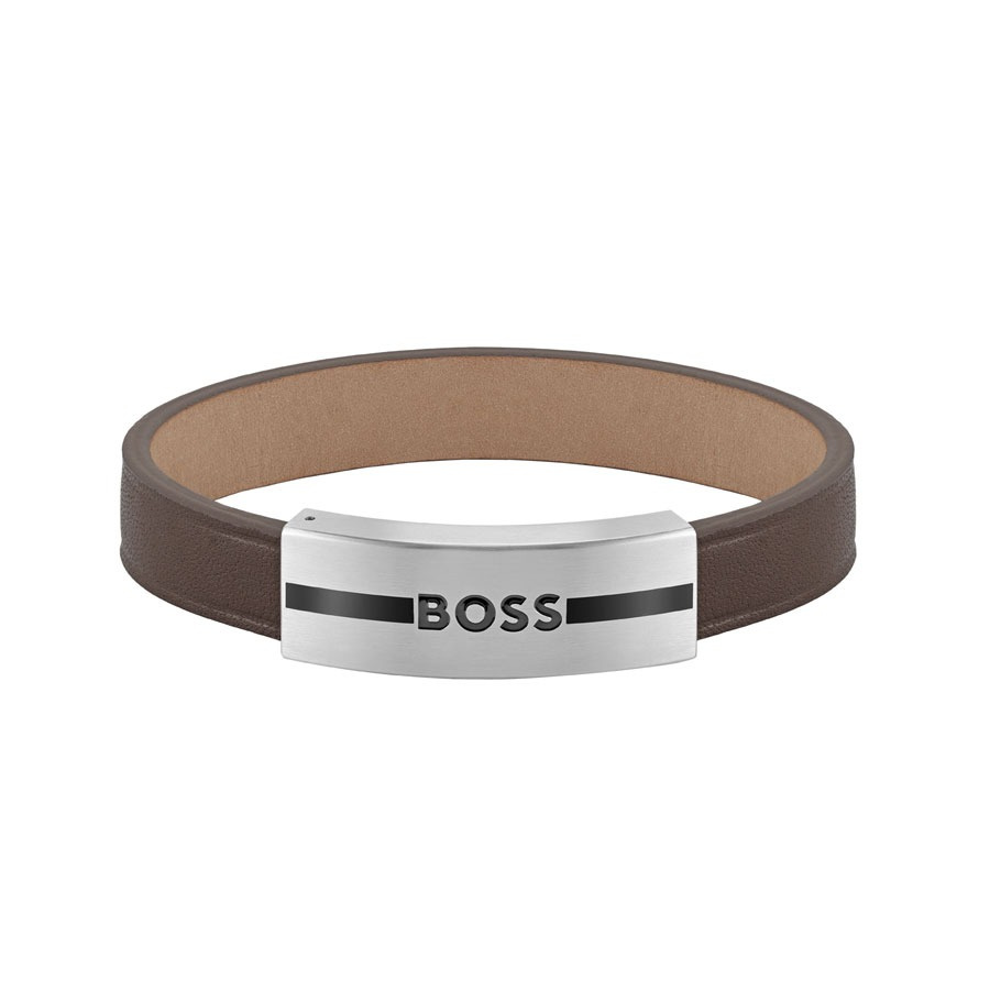 BOSS Jewelry Lederarmband Kollektion LUKE Braun - 1580496M BOSS Jewelry Lederarmband Kollektion LUKE Braun - 1580496M