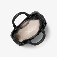 Michael Kors Handtasche Damen Reed Extra‑Small Signature Logo Satchel Schwarz 35... Michael Kors Handtasche Damen Reed Extra‑Small Signature Logo Satchel Schwarz 35...