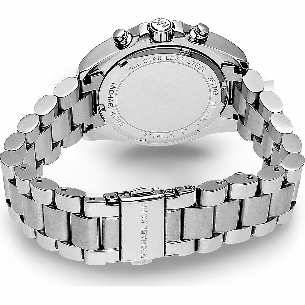 Michael Kors Uhr Damen Bradshaw Chronograph Silber MK6174 – Bild 3