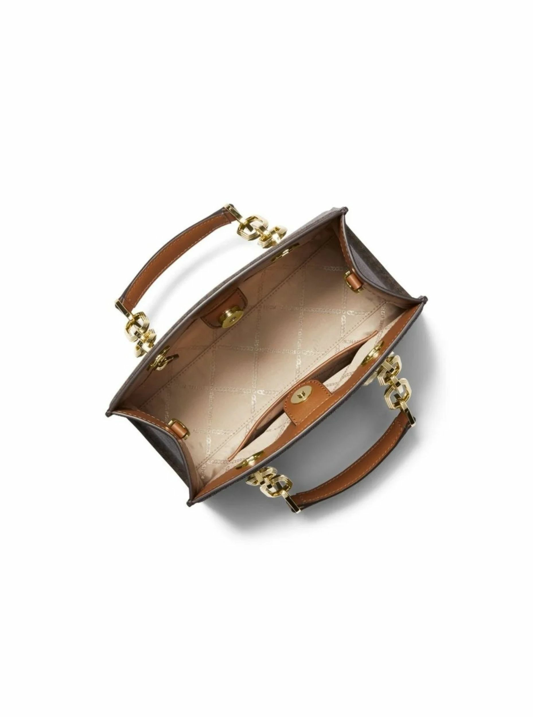 Michael Kors Handtasche 30S4GCYS1B252 Damen Satchel Braun/Acorn – Bild 2