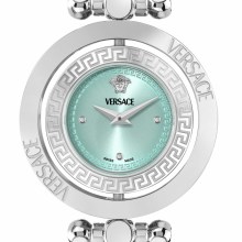 Versace Damenuhr Eon Restyling Silber/Türkis VEHFA0425 Versace Damenuhr Eon Restyling Silber/Türkis VEHFA0425