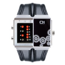 THE ONE Uhr Herren Binär-Armbanduhr Slider Watch SD126R1 THE ONE Uhr Herren Binär-Armbanduhr Slider Watch SD126R1