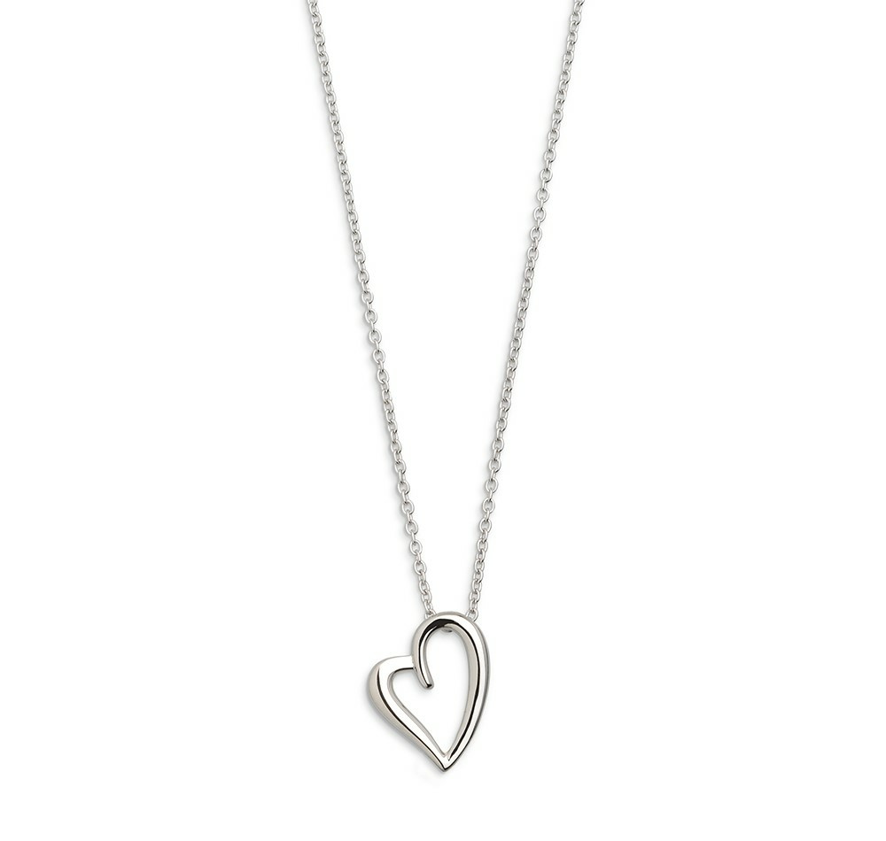 Xenox Damen Halskette Love Story mit Herz Charm Collier Silber XS2796 Herz Xenox Damen Halskette Love Story mit Herz Charm Collier Silber XS2796 Herz