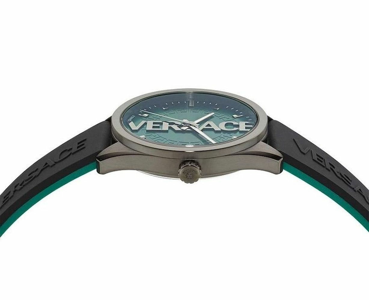 Versace Herren Armbanduhr V-VERTICAL schwarz, grün 42 mm VE3H00322 – Bild 2