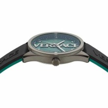 Versace Herren Armbanduhr V-VERTICAL schwarz, grün 42 mm VE3H00322 Versace Herren Armbanduhr V-VERTICAL schwarz, grün 42 mm VE3H00322