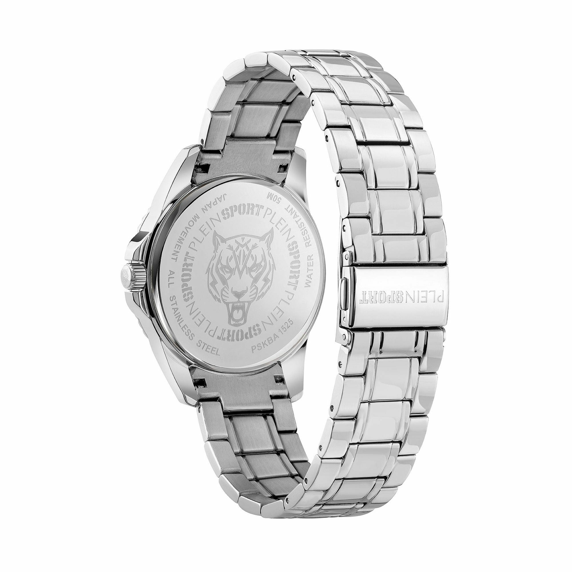 Plein Sport Damenuhr Glam PSKBA1525 Silber Blau – Bild 3