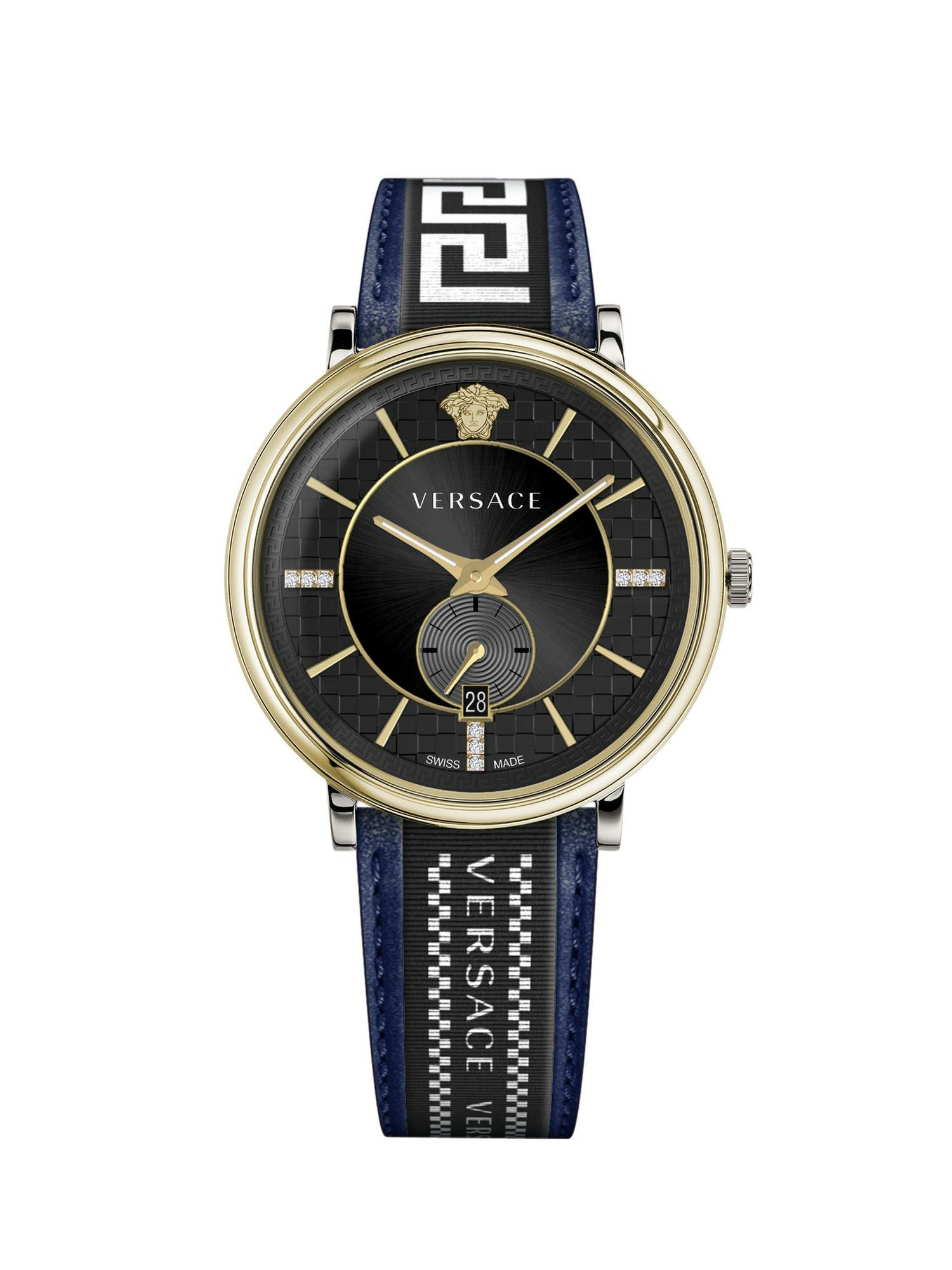 Versace Herren Armbanduhr V-circle 42 mm Multifunktionszifferblatt mit Datumsfe... Versace Herren Armbanduhr V-circle 42 mm Multifunktionszifferblatt mit Datumsfe...