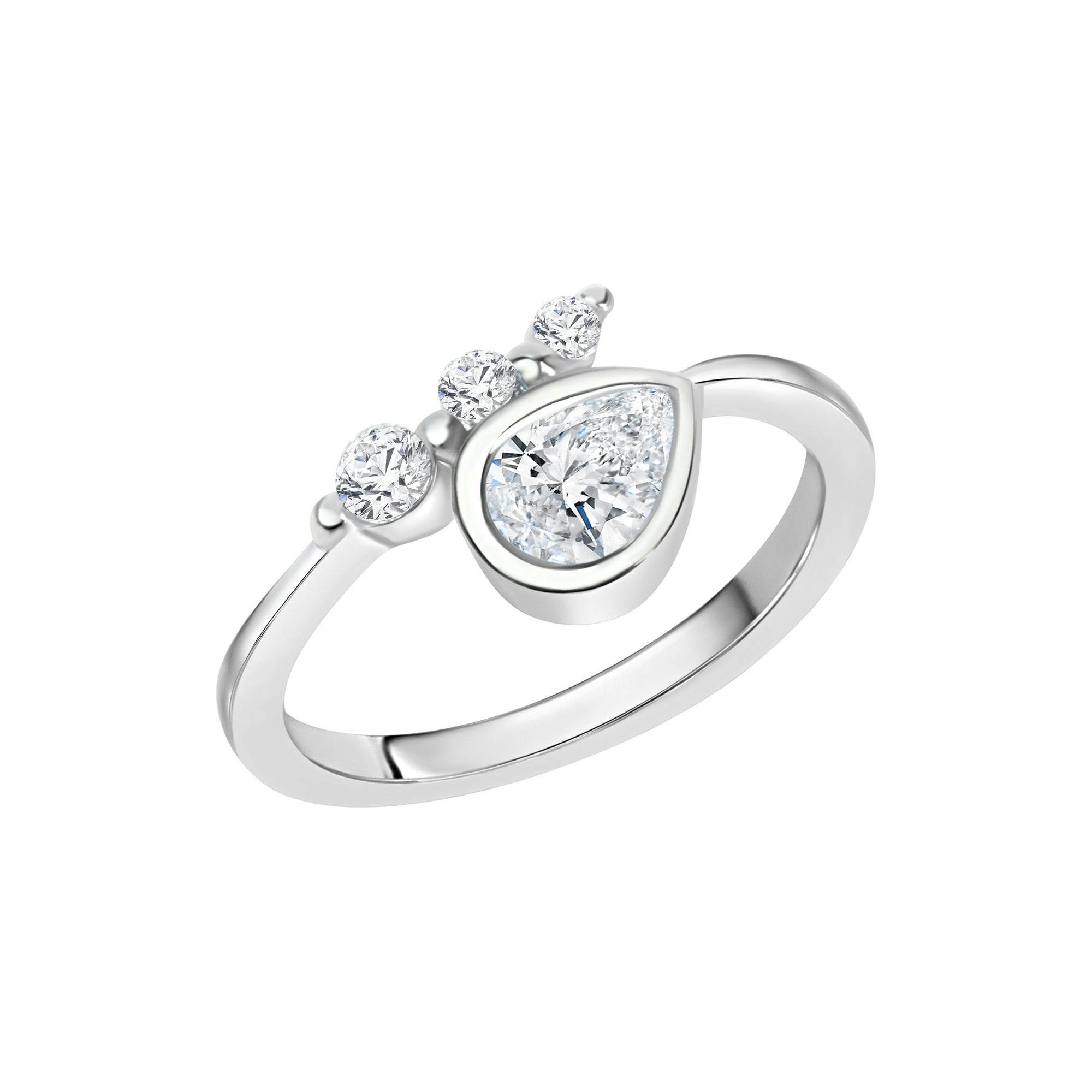 ZEEme Silver Silber 925 rhodiniert mit Zirkonia weiß Ring 41675993251934 ZEEme Silver Silber 925 rhodiniert mit Zirkonia weiß Ring 41675993251934