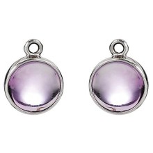 Pandora Amethyst Disk Earring Charm 290624AM Pandora Amethyst Disk Earring Charm 290624AM