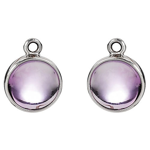 Pandora Amethyst Disk Earring Charm 290624AM Pandora Amethyst Disk Earring Charm 290624AM