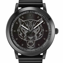 Plein Sport Unisex Uhr Iron Tiger PSKDA0824 Schwarz Edelstahl 44 mm Plein Sport Unisex Uhr Iron Tiger PSKDA0824 Schwarz Edelstahl 44 mm