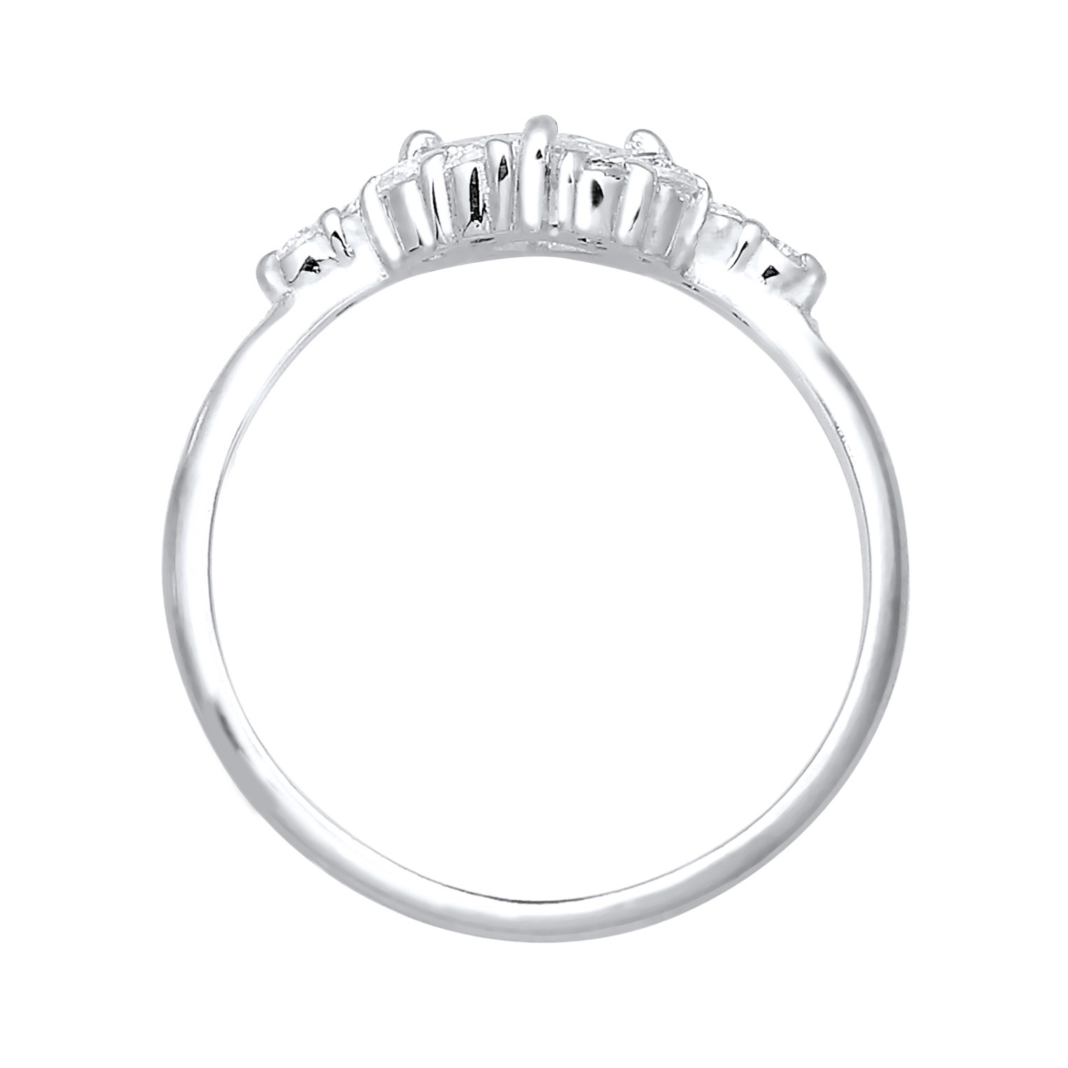 Ring Verlobung Zirkonia Steine Romantisch 925 Silber – Bild 2