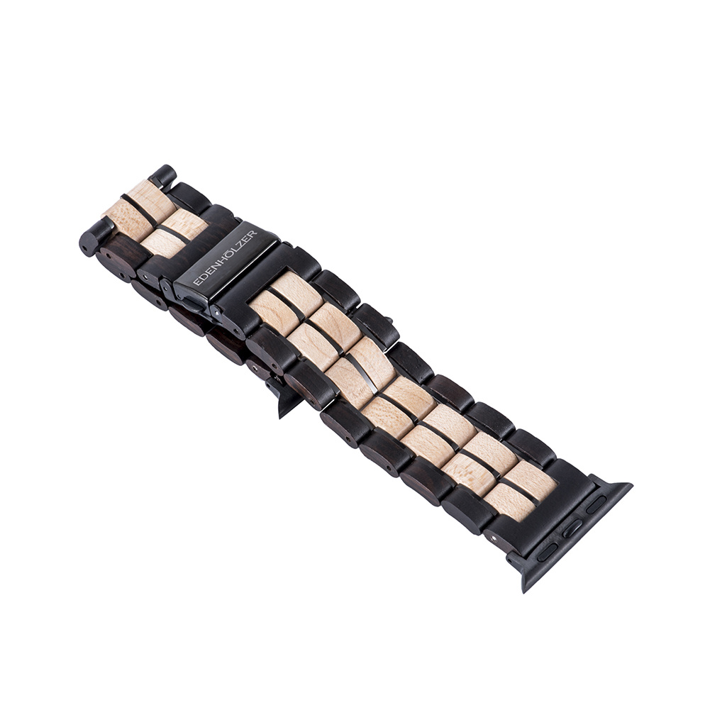 Edenhölzer Herren IWatch Armband Holzarmband Sandelholz Edelstahl Edenhölzer Herren IWatch Armband Holzarmband Sandelholz Edelstahl