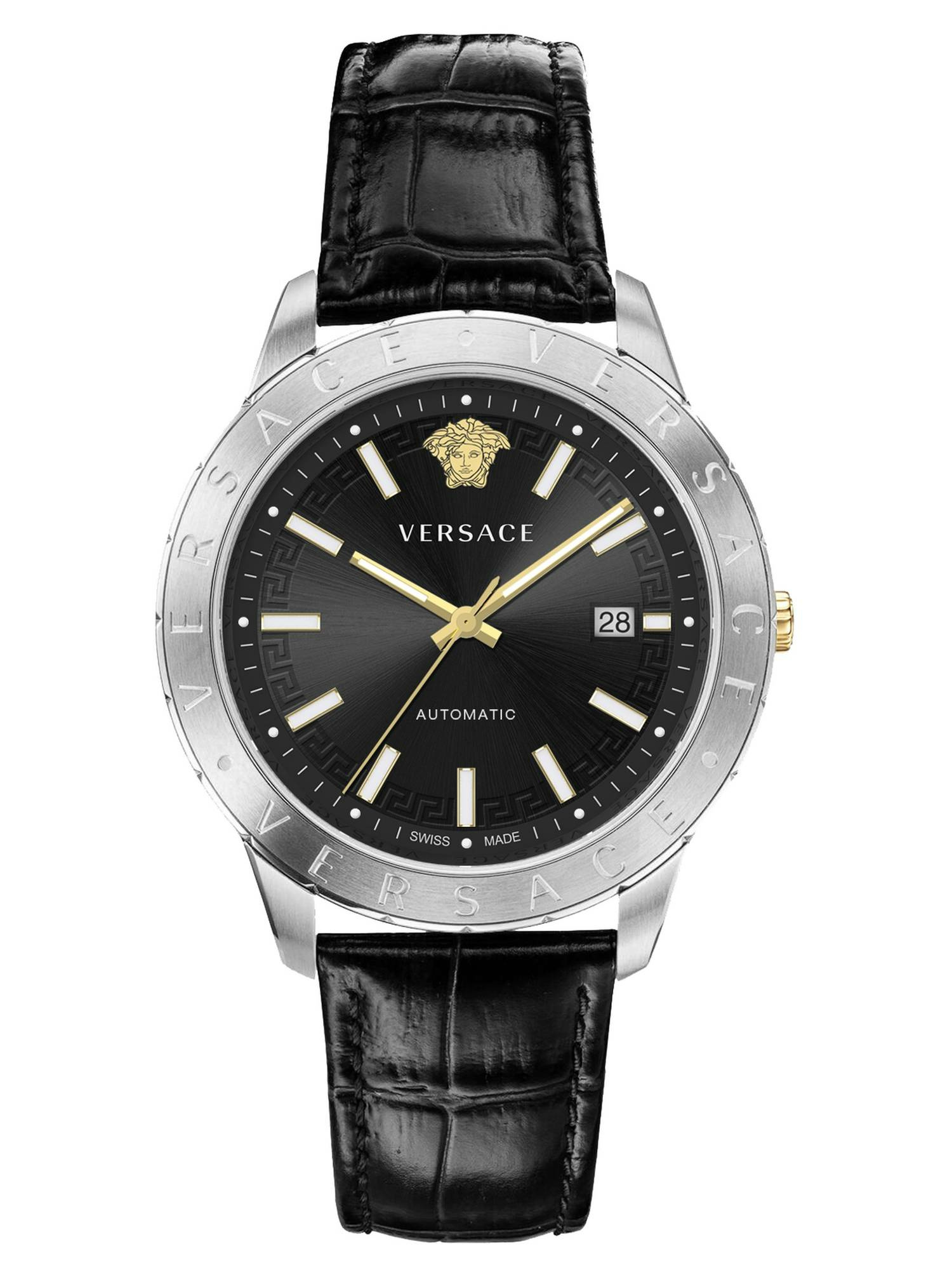 Versace Herren Armbanduhr Univers 43 mm Datumsfenster Armband Leder VE2D00221 Versace Herren Armbanduhr Univers 43 mm Datumsfenster Armband Leder VE2D00221