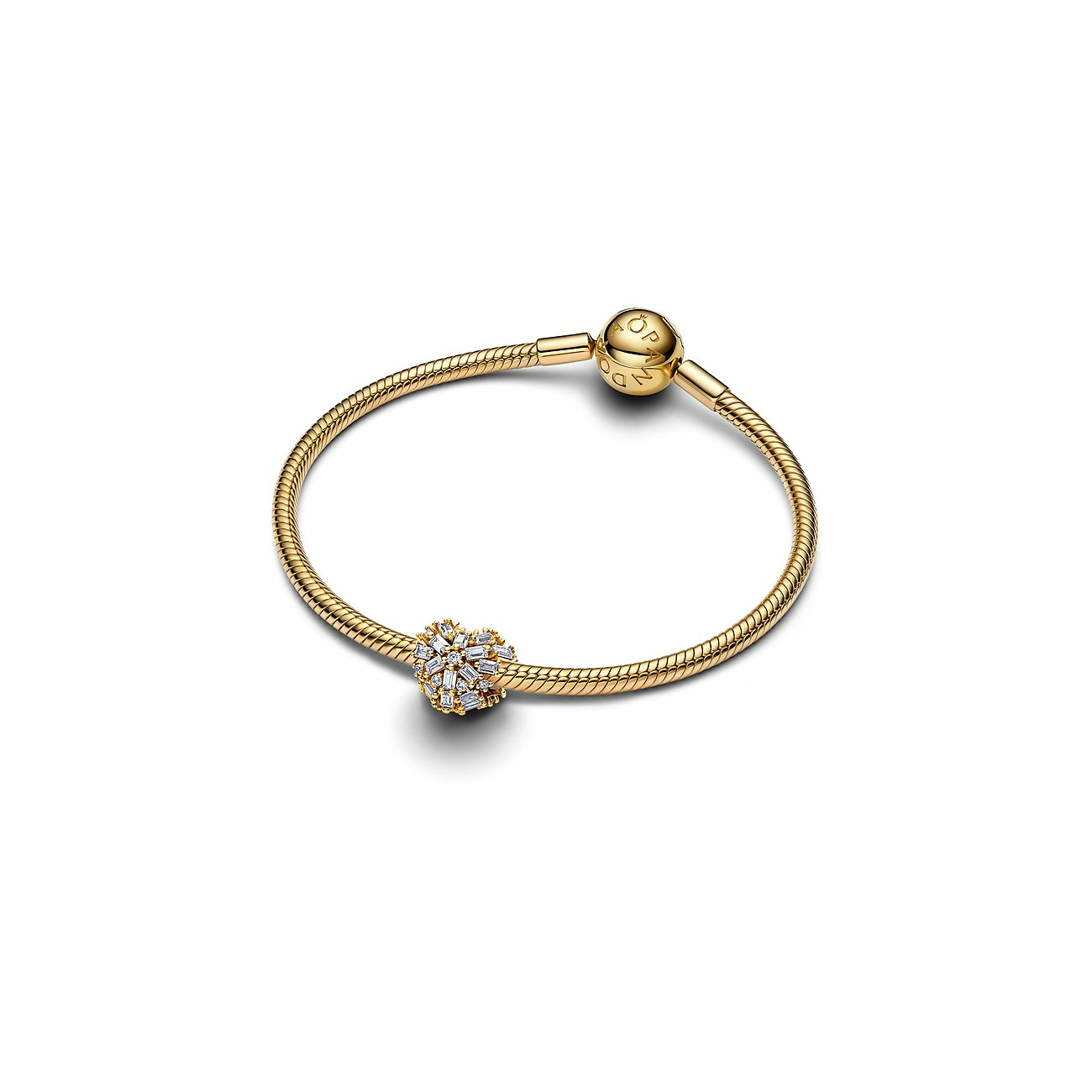 Pandora Charm Goldfarben Funkelndes Herz 764240C01 – Bild 3