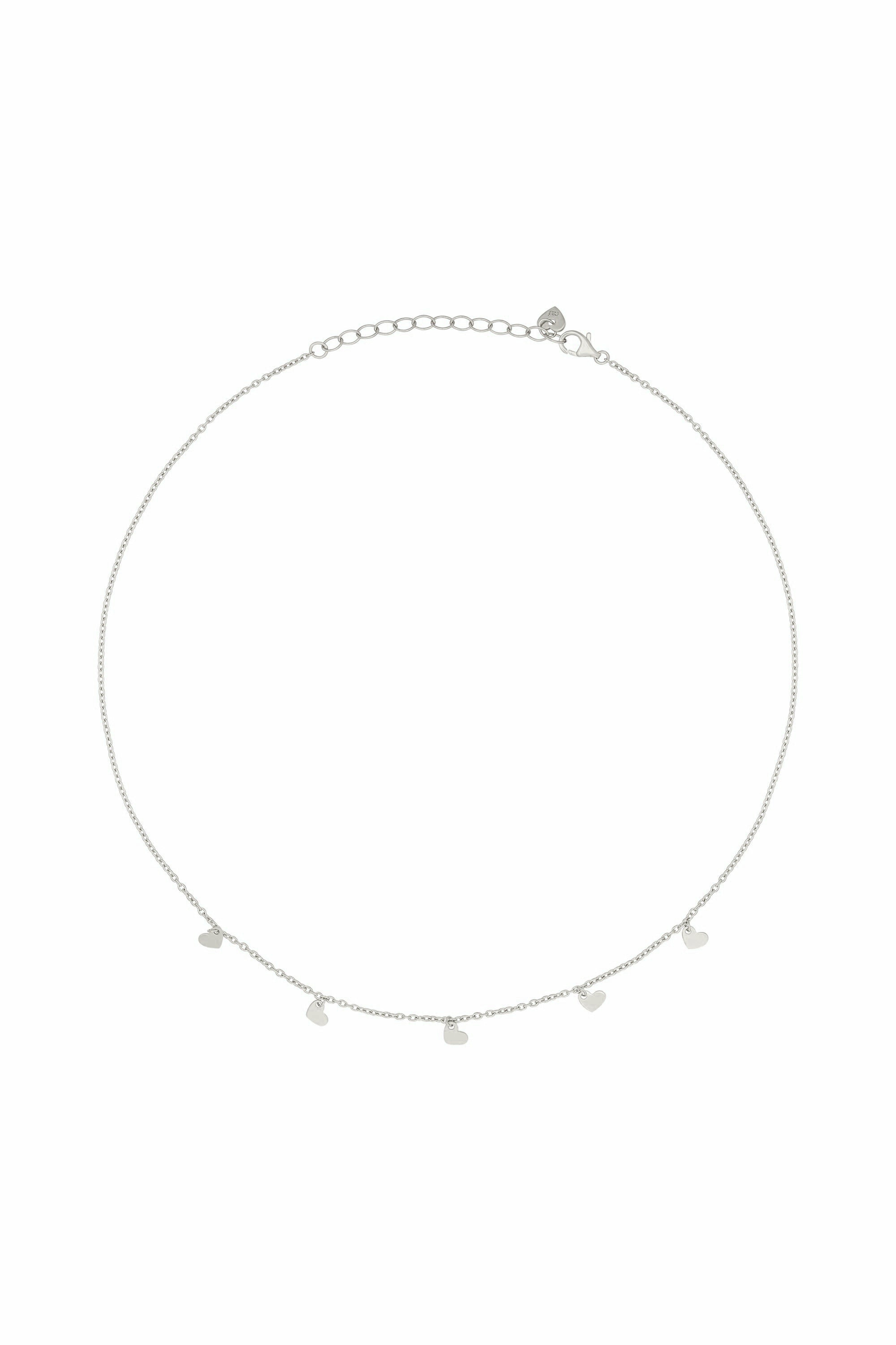 Collier 925 Silber rhodiniert Anhänger Herzen 41184949796958 Collier 925 Silber rhodiniert Anhänger Herzen 41184949796958