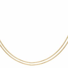 Collier 925/- Sterling Silber Venezianer Kette vergoldet zweireihig 411846782485... Collier 925/- Sterling Silber Venezianer Kette vergoldet zweireihig 411846782485...